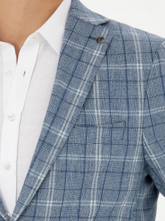 کت و شلوار مردانه آبی کاشارل