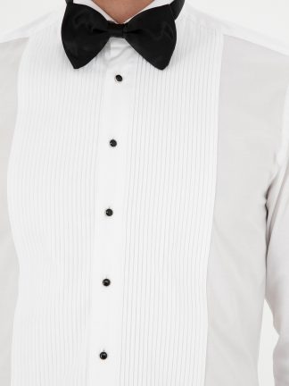 پیراهن رسمی مردانه سفید کاشارل