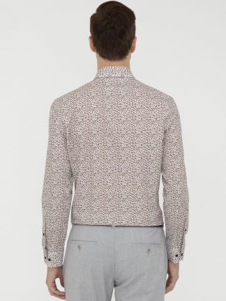 پیراهن مردانه زرشکی کاشارل