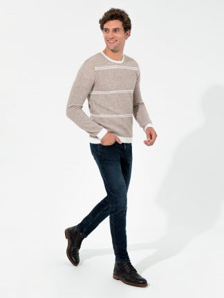 پلیور مردانه بژ کاشارل