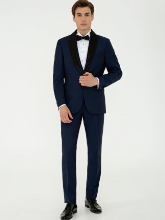 کت و شلوار مردانه سرمه ای کاشارل