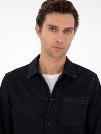 کت مردانه سرمه ای تیره کاشارل