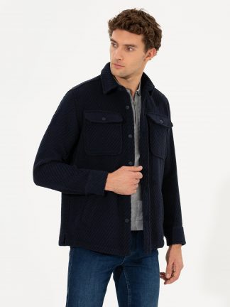 کت مردانه سرمه ای کاشارل