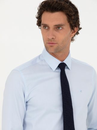 پیراهن مردانه آبی روشن کاشارل