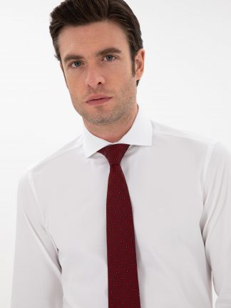 پیراهن رسمی مردانه سفید کاشارل