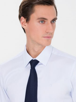 پیراهن رسمی مردانه آبی روشن کاشارل