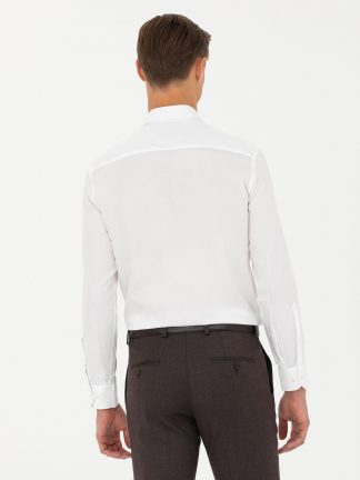 پیراهن مردانه سفید کاشارل