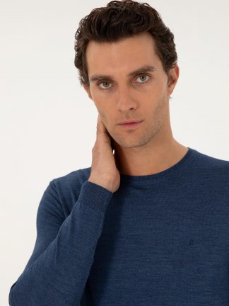 پلیور مردانه نیلی کاشارل