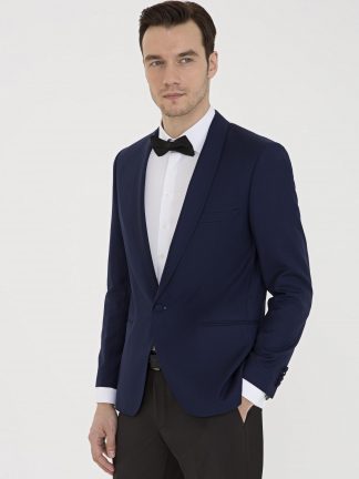 کت و شلوار مردانه آبی لاجوردی روشن کاشارل