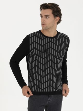 پلیور مردانه مشکی کاشارل