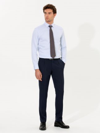 پیراهن رسمی مردانه آبی روشن کاشارل