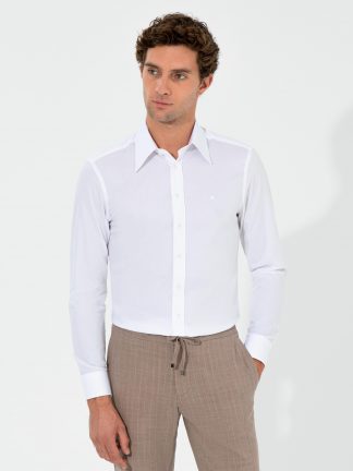 پیراهن مردانه سفید کاشارل