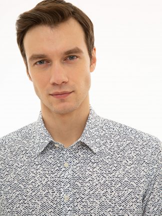 پیراهن مردانه سرمه ای کاشارل