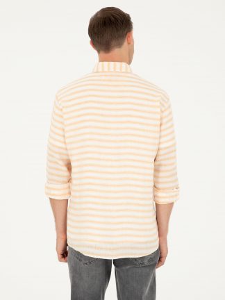 پیراهن مردانه نارنجی کاشارل