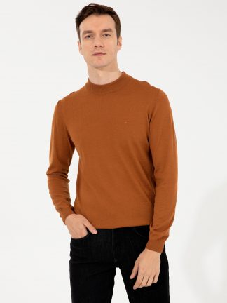 پلیور مردانه دارچینی کاشارل