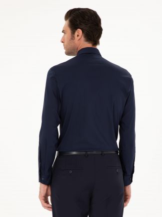 پیراهن مردانه سرمه ای کاشارل