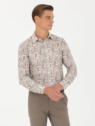 پیراهن مردانه بژ کاشارل