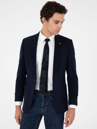 کت مردانه سرمه ای کاشارل