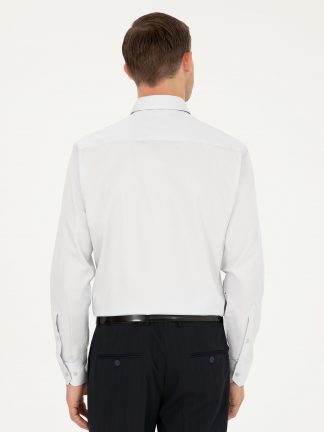 پیراهن رسمی مردانه خاکستری روشن کاشارل