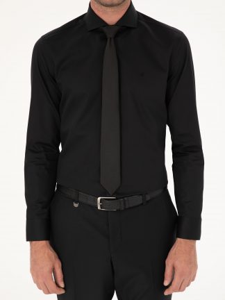 پیراهن رسمی مردانه مشکی کاشارل