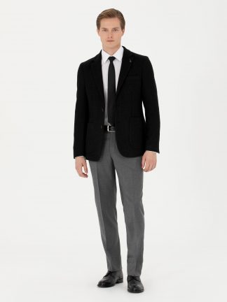 کت مردانه مشکی کاشارل