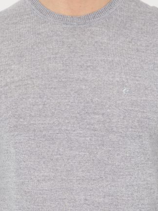 پلیور مردانه خاکستری روشن کاشارل