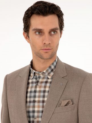 کت مردانه شتری کاشارل