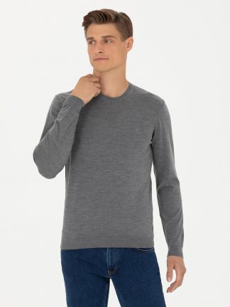 پلیور مردانه خاکستری کاشارل