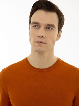 پلیور مردانه نارنجی کاشارل