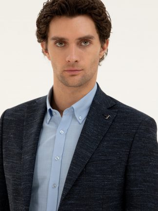 کت مردانه سرمه ای کاشارل