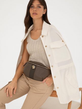 کیف کمری زنانه قهوه ای یو اس پولو