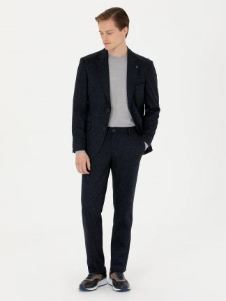 کت مردانه سرمه ای کاشارل