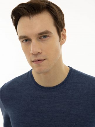 پلیور مردانه نیلی کاشارل