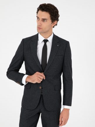 کت و شلوار مردانه خاکی تیره کاشارل