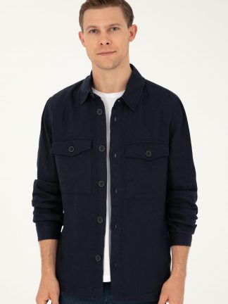 کت مردانه سرمه ای کاشارل