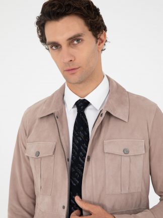 کت چرمی مردانه راسویی کاشارل