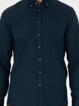 پیراهن مردانه سرمه ای کاشارل