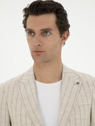 کت و شلوار مردانه بژ کاشارل