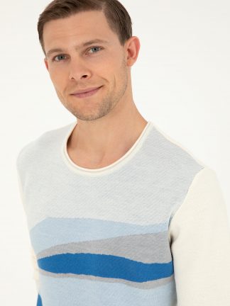 پلیور مردانه سفید کاشارل