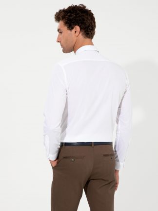 پیراهن رسمی مردانه سفید کاشارل