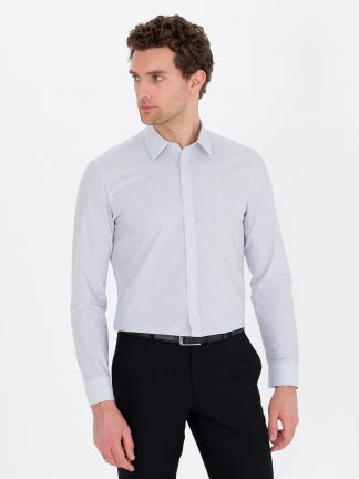 پیراهن مردانه خاکستری کاشارل