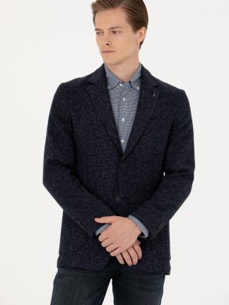 کت مردانه سرمه ای کاشارل