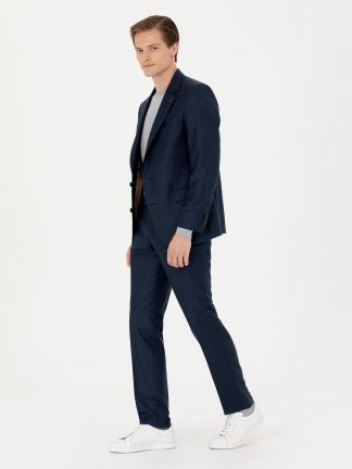 کت و شلوار مردانه سرمه ای کاشارل