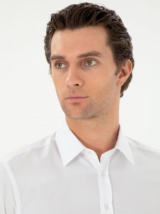 پیراهن مردانه سفید کاشارل