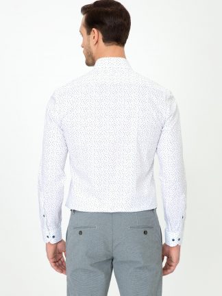 پیراهن مردانه سفید کاشارل