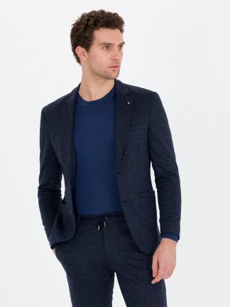 کت مردانه سرمه ای کاشارل