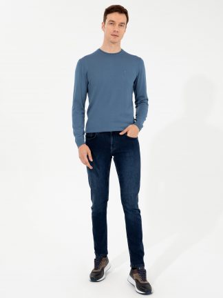 پلیور مردانه آبی کاشارل