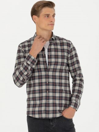 پیراهن مردانه بژ کاشارل