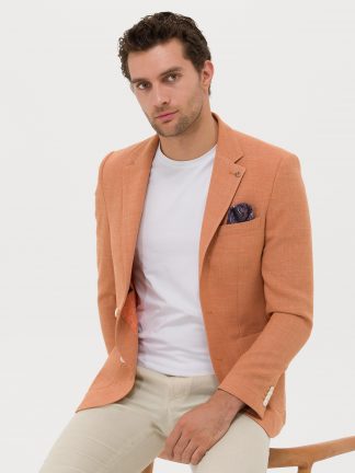 کت مردانه نارنجی کاشارل