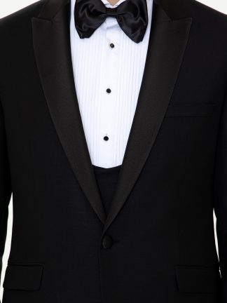 کت و شلوار مردانه مشکی کاشارل